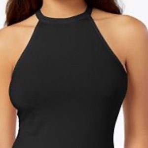 Zara halter cropped top size S black